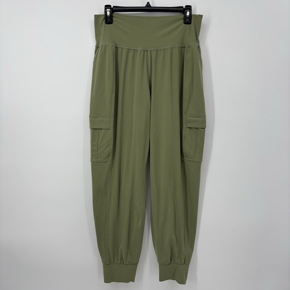 Athleta Pants - Athleta Salutation Cargo Jogger Pants Womens‎ Large Green Yoga Athleisure